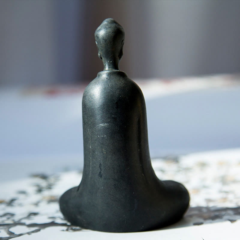 Buddha Stones Fatto a Mano Buddha Sakyamuni Polvere di Ferro Ruggine Statua in Resina Decorazione per la Casa