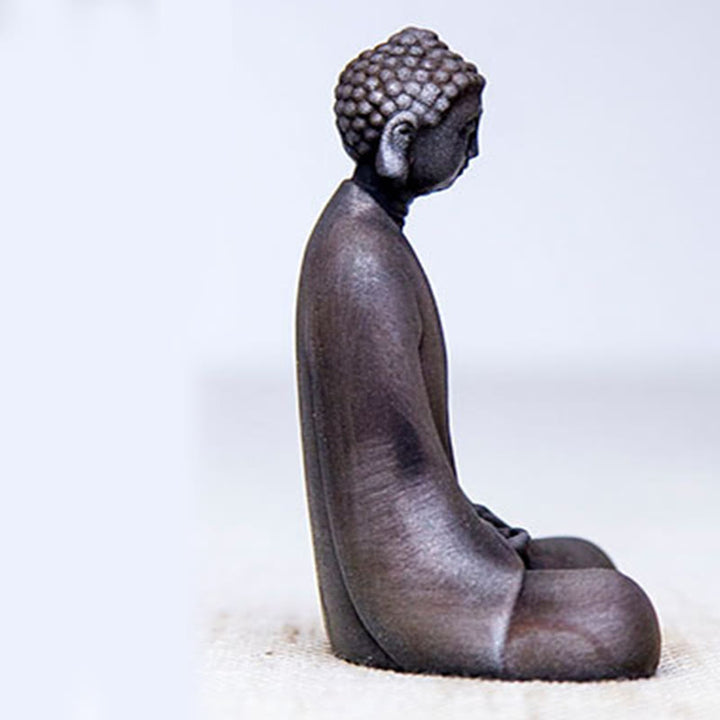 Buddha Stones Meditazione fatta a mano Buddha Sakyamuni Polvere di ferro Ruggine Statua in resina Decorazione