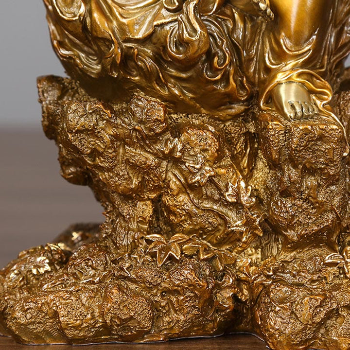 Buddha Stones Acalanatha Statua del Buddha Serenity Statua in rame Decorazione per la casa - image 8