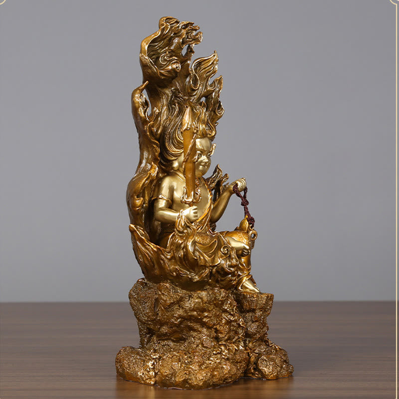 Buddha Stones Acalanatha Statua del Buddha Serenity Statua in rame Decorazione per la casa