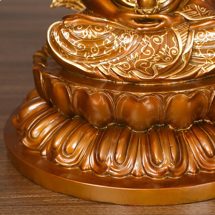 Buddha Stones Sakyamuni Amitabha Statua del Buddha della Medicina Statua di Rame della Serenità Decorazione per la Casa - image 11