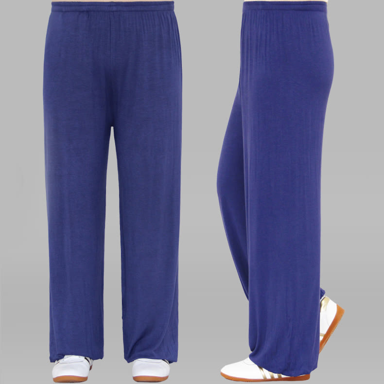 Pantaloni unisex in modal con elastico in vita, estivi, per la pratica del Tai Chi Qigong , Buddha Stones