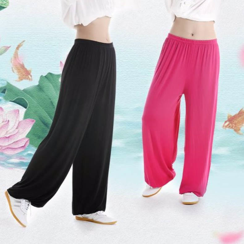 Pantaloni unisex in modal con elastico in vita, estivi, per la pratica del Tai Chi Qigong , Buddha Stones