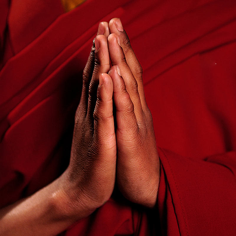 Collana con ciondolo in argento sterling 999 con sei vere parole del sutra del cuore e cordino Buddha Stones - image 29