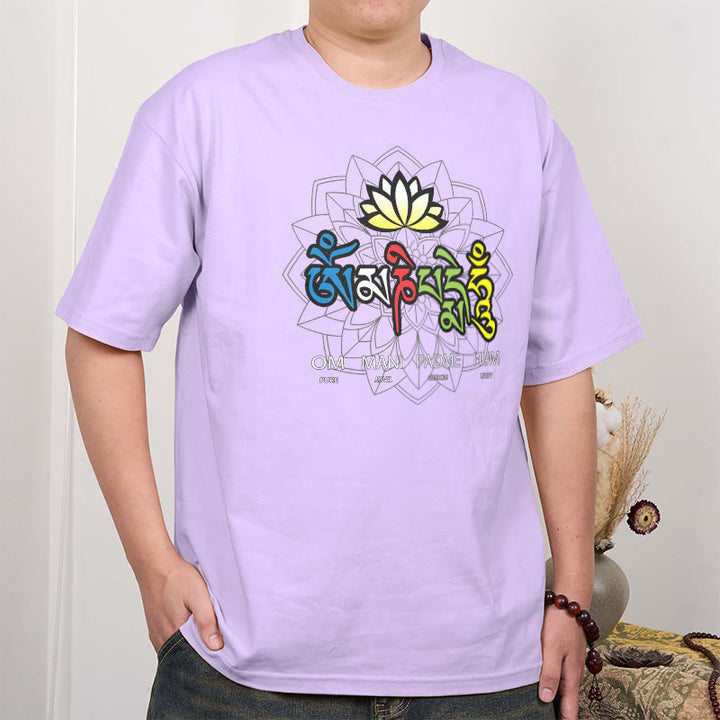 T-shirt con maglietta Buddha Stones Om Mani Padme Hum Lotus