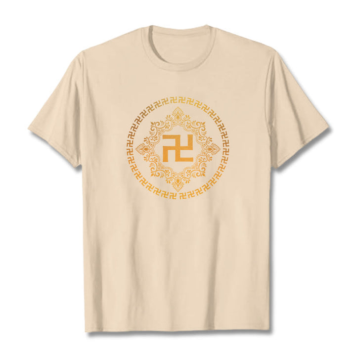 Maglietta con Buddha Stones svastica - Biscotto - 2XL - image 26
