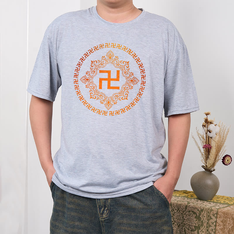 Maglietta con Buddha Stones svastica - image 31
