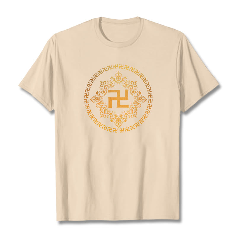 Maglietta con Buddha Stones svastica - Biscotto - 2XL - image 25
