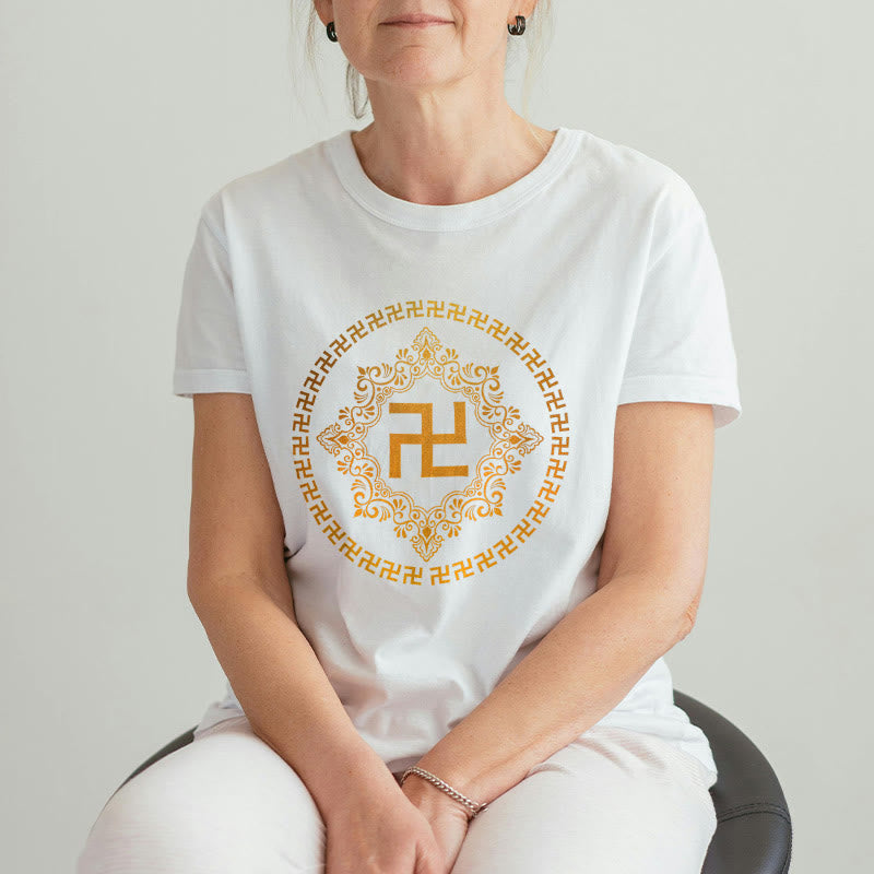 Maglietta con Buddha Stones svastica - image 1