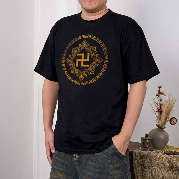 Maglietta con Buddha Stones svastica - image 12