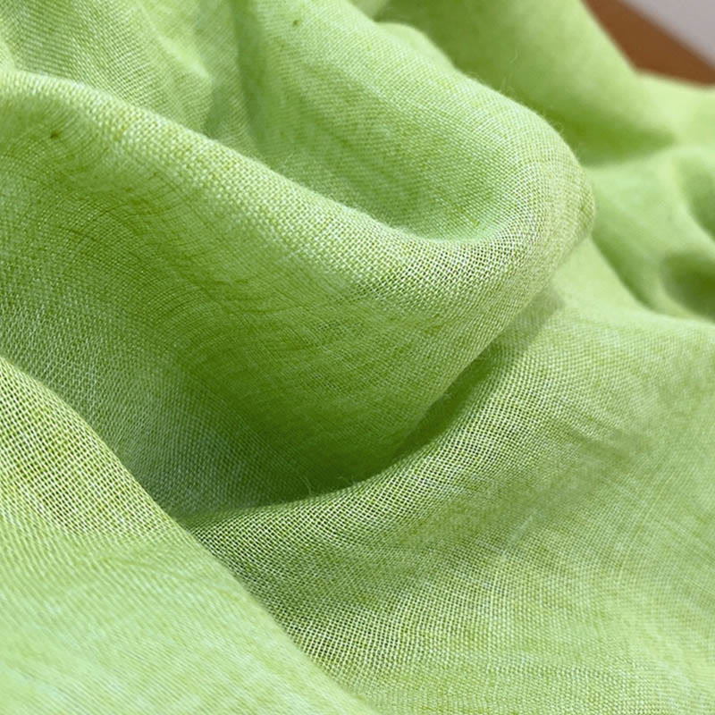 Pantaloni estivi in ​​lino tinta unita con coulisse e tasche Buddha Stones - image 25