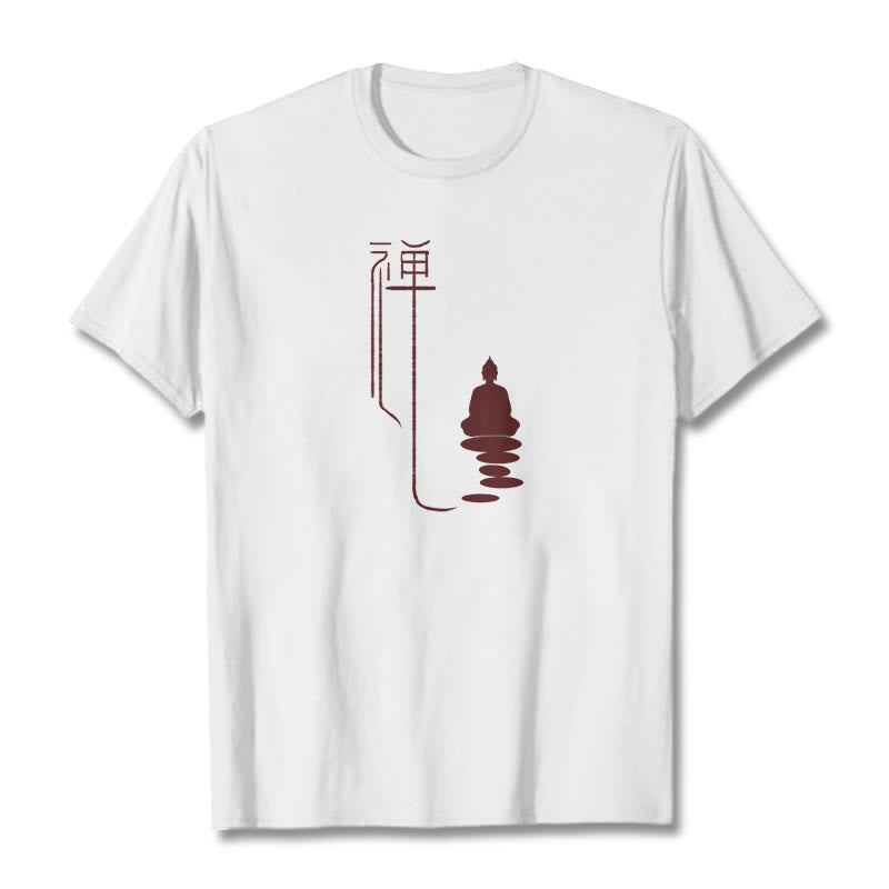 Maglietta Buddha Stones Zen Buddha Tee - Bianco - 2XL - image 8