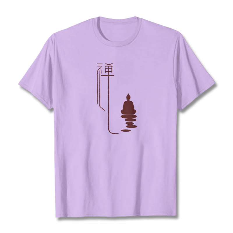 Maglietta Buddha Stones Zen Buddha Tee - Prugna - 2XL - image 14