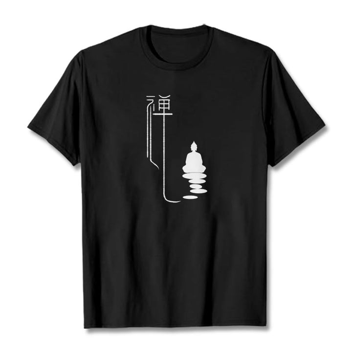 Maglietta Buddha Stones Zen Buddha Tee - Nero - 2XL - image 4