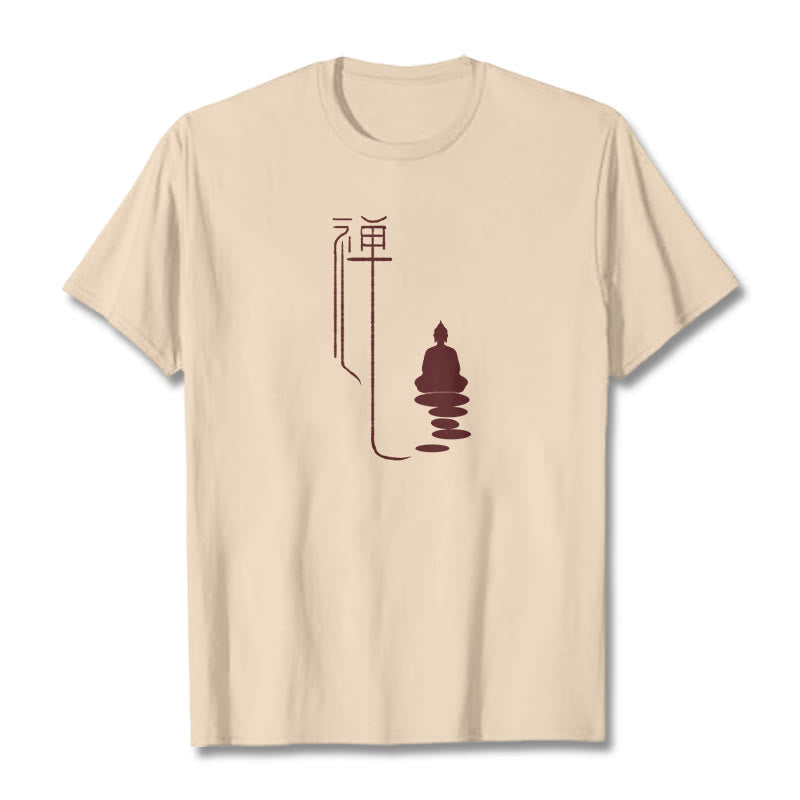 Maglietta Buddha Stones Zen Buddha Tee - Biscotto - 2XL - image 0