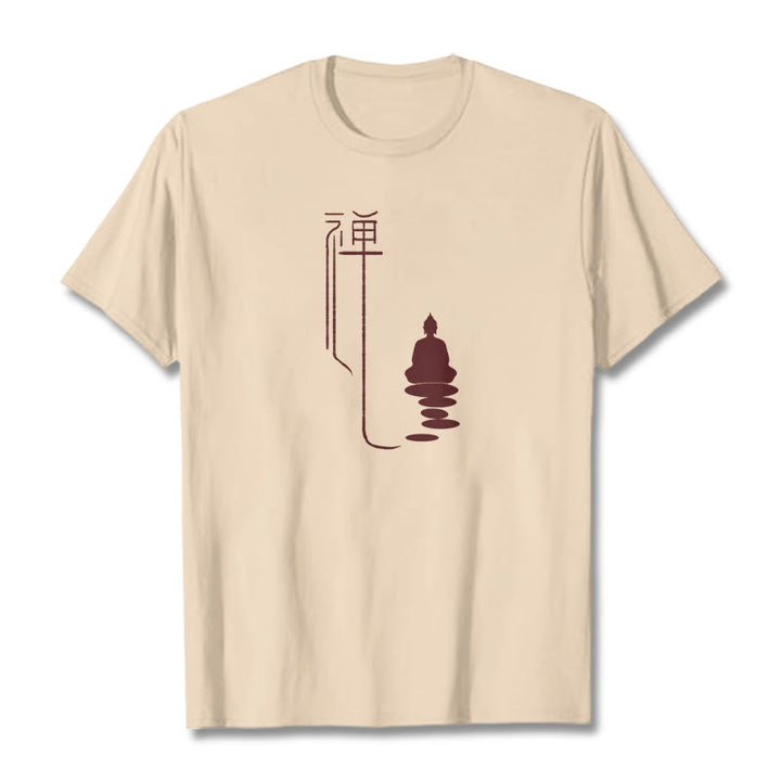 Maglietta Buddha Stones Zen Buddha Tee - Biscotto - 2XL - image 0
