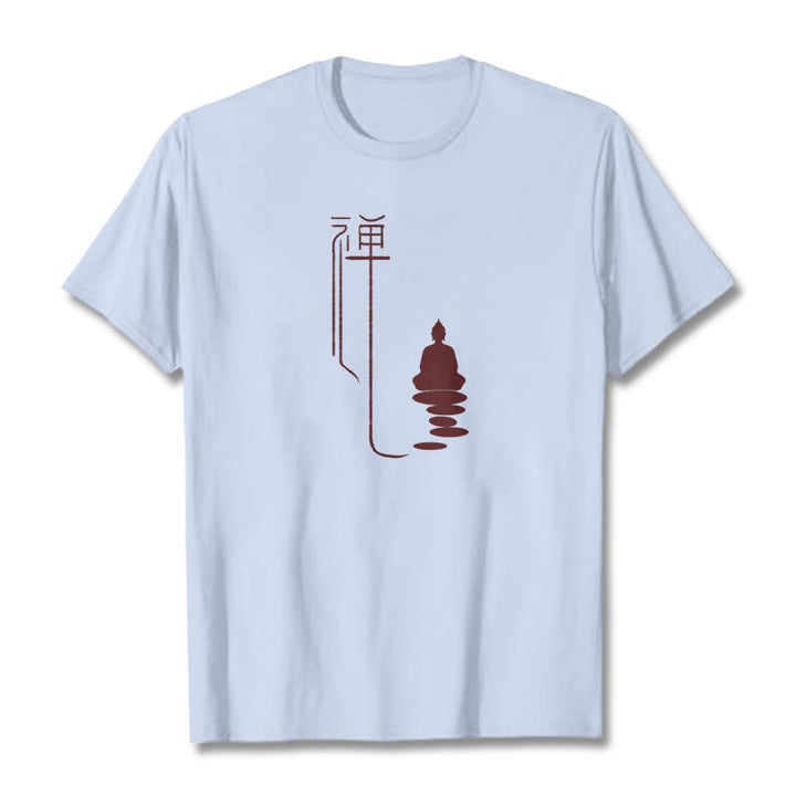 Maglietta Buddha Stones Zen Buddha Tee - Ciano chiaro - 2XL - image 14