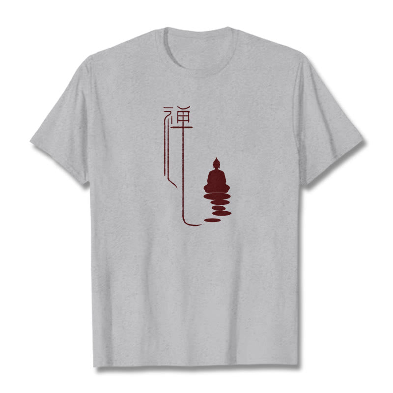 Maglietta Buddha Stones Zen Buddha Tee - Grigio chiaro - 2XL - image 18