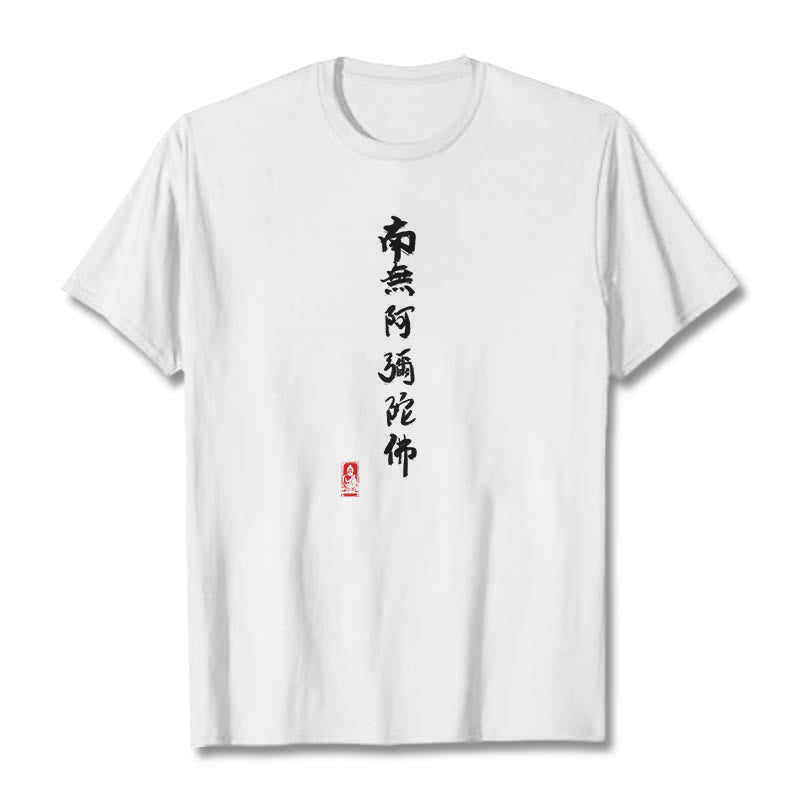 Maglietta Buddha Stones Nan Wu E Mi Tuo Fo - Bianco - 2XL - image 7