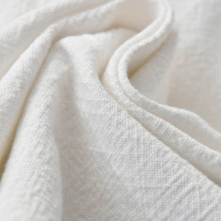 Pantaloni in cotone e lino ramiè tinta unita Buddha Stones con tasche - image 32