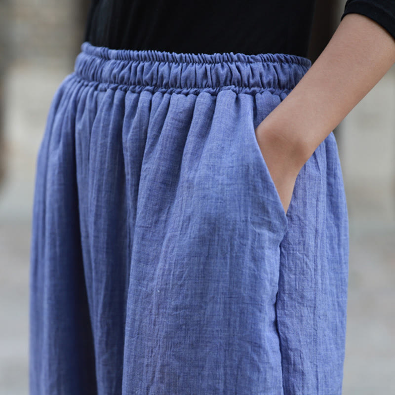 Pantaloni casual estivi da donna in cotone con tasche Buddha Stones - image 30