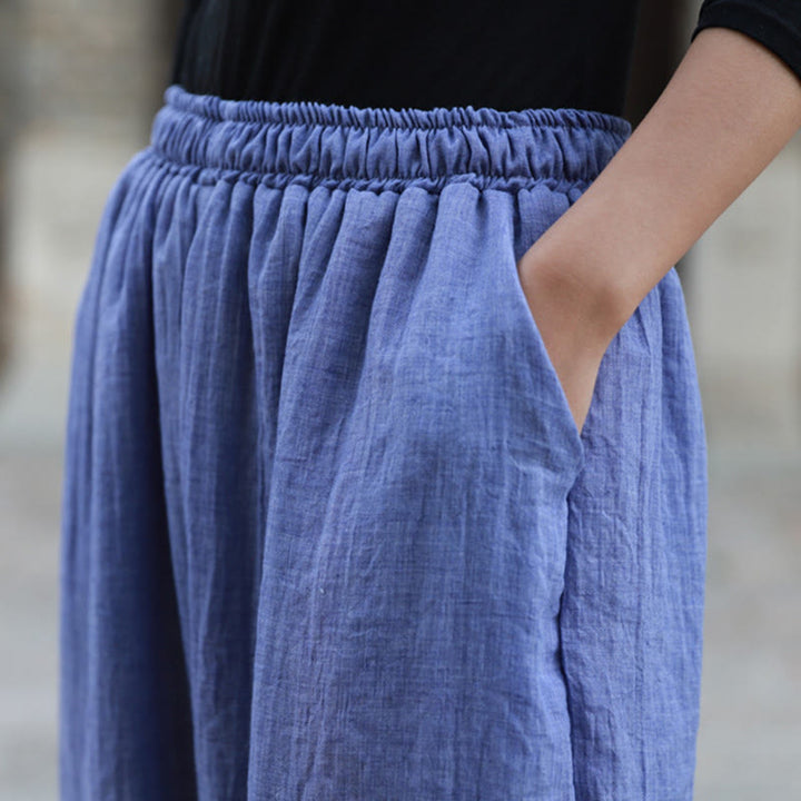 Pantaloni casual estivi da donna in cotone con tasche Buddha Stones - image 30