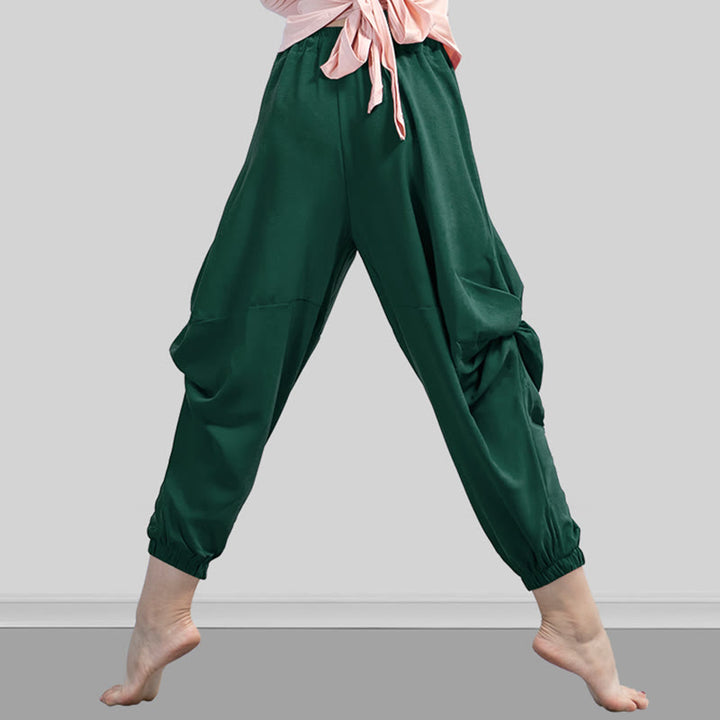 Pantaloni da yoga traspiranti in modal tinta unita Buddha Stones - SeaGreen - US12, UK/AU16, EU44 (3XL) - image 16