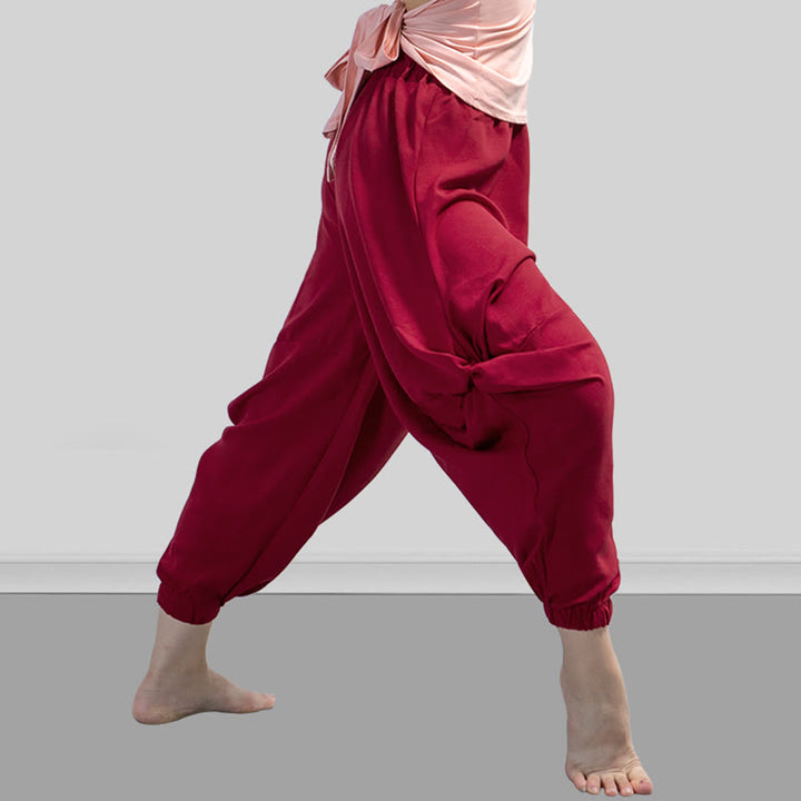 Pantaloni da yoga traspiranti in modal tinta unita Buddha Stones - image 4