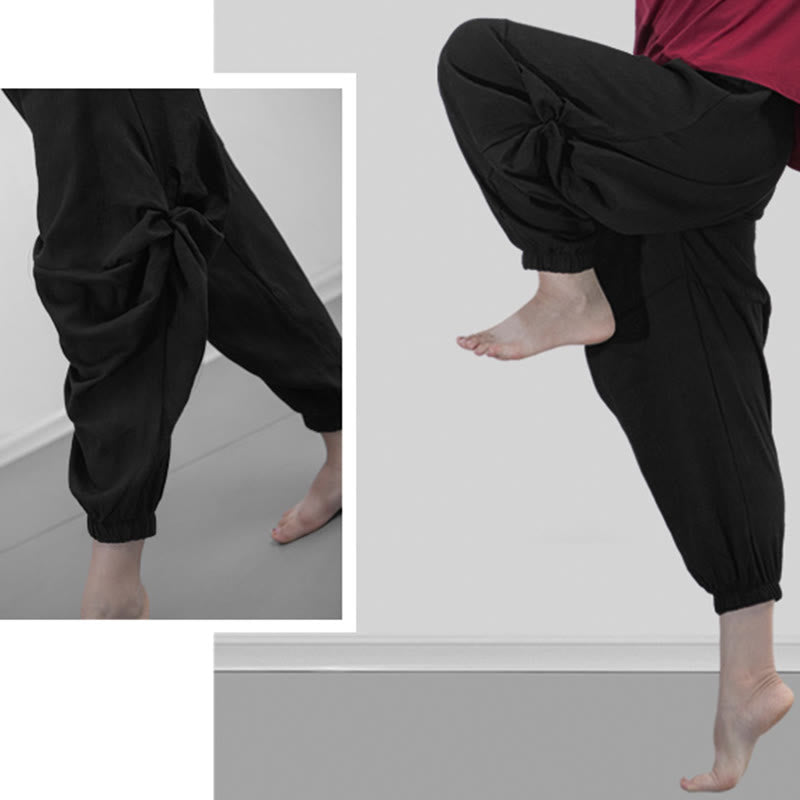 Pantaloni da yoga traspiranti in modal tinta unita Buddha Stones - image 21