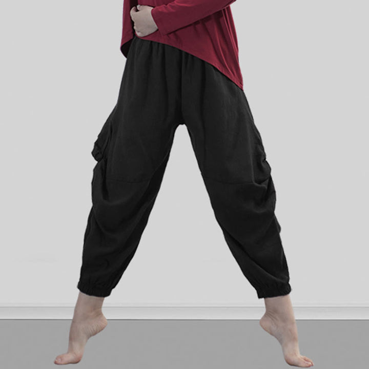 Pantaloni da yoga traspiranti in modal tinta unita Buddha Stones - image 20