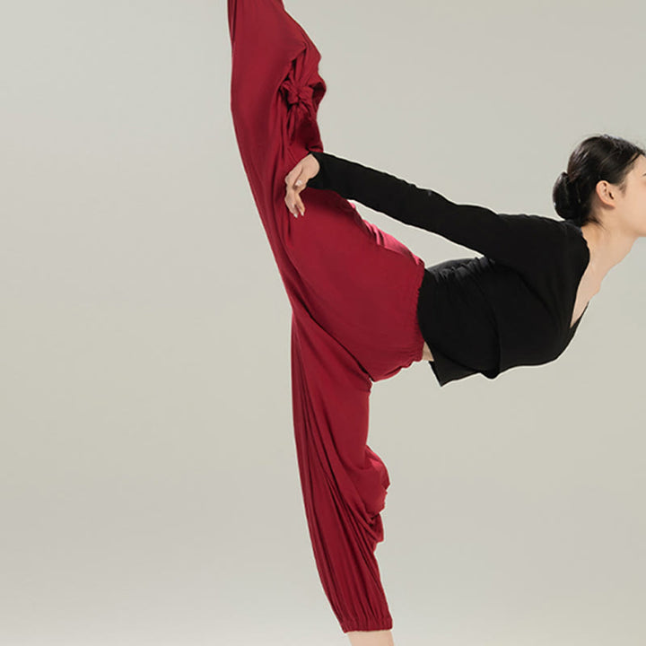 Pantaloni da yoga traspiranti in modal tinta unita Buddha Stones - image 13