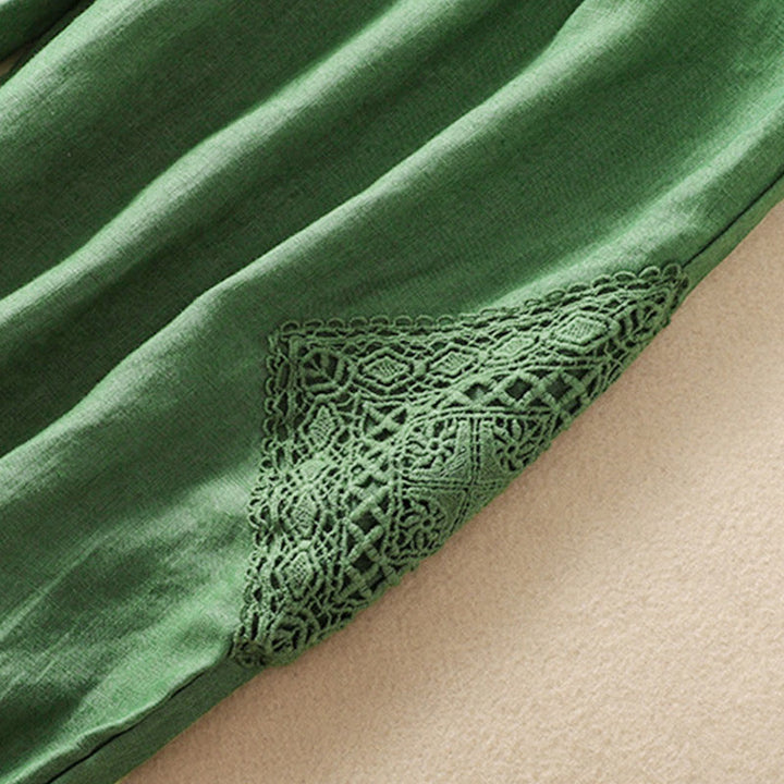 Pantaloni harem con coulisse in cotone con tasche da donna Buddha Stones Summer - image 13