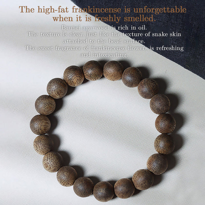 Bracciale Buddha Stones Natural Brunei Texture Agarwood Strength