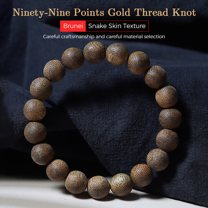 Bracciale Buddha Stones Natural Brunei Texture Agarwood Strength