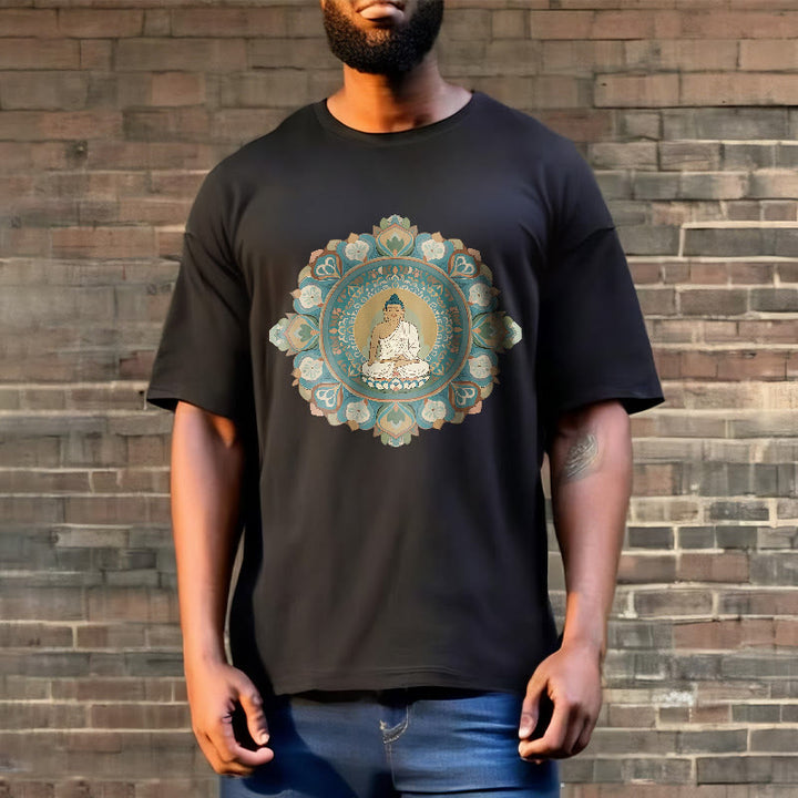 Maglietta Buddha Stones Mandala Flower Buddha Tee - image 7