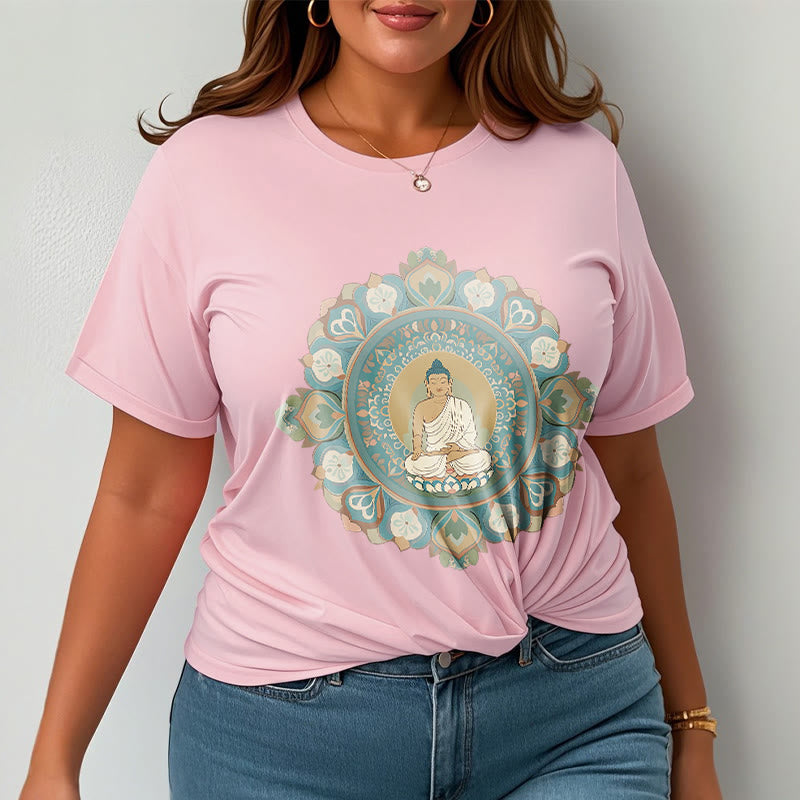 Maglietta Buddha Stones Mandala Flower Buddha Tee - image 15