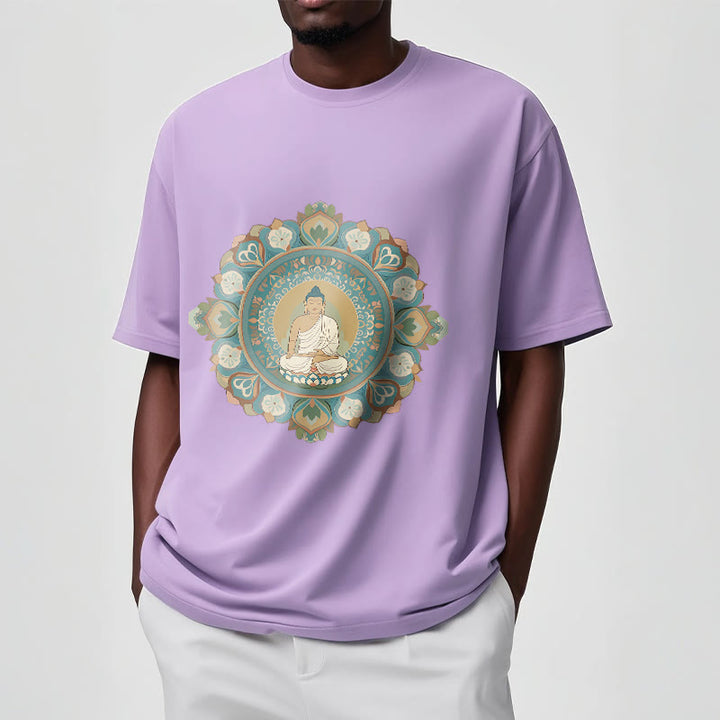 Maglietta Buddha Stones Mandala Flower Buddha Tee - image 17