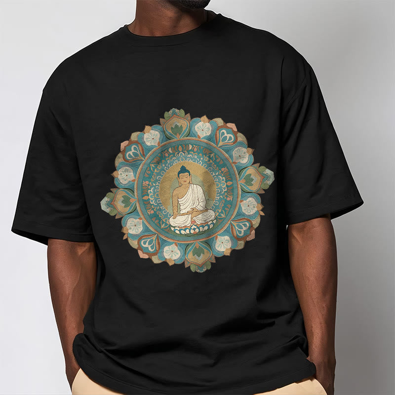 Maglietta Buddha Stones Mandala Flower Buddha Tee - image 6