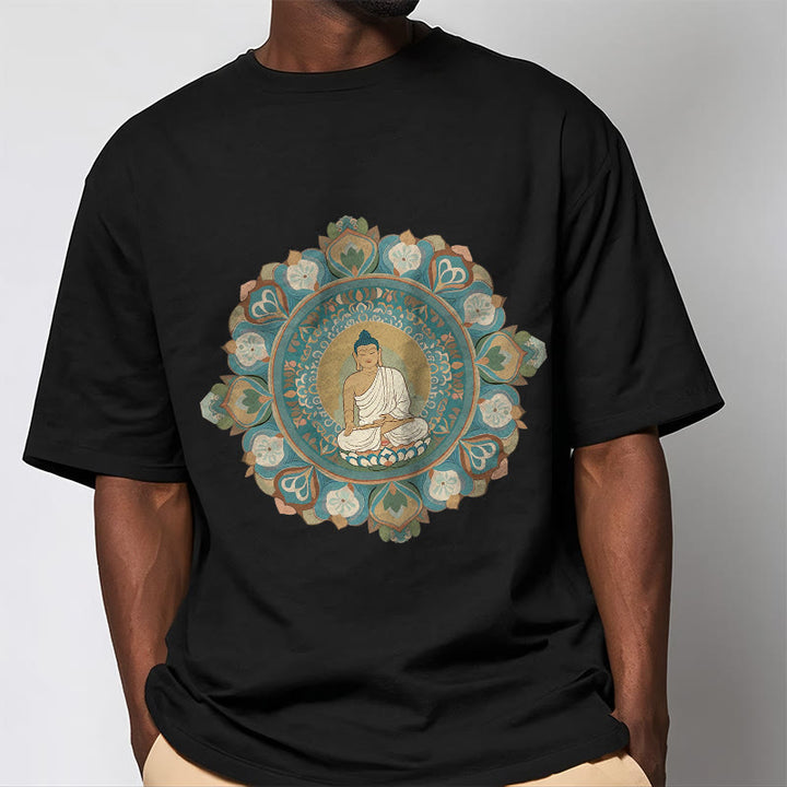 Maglietta Buddha Stones Mandala Flower Buddha Tee - image 6