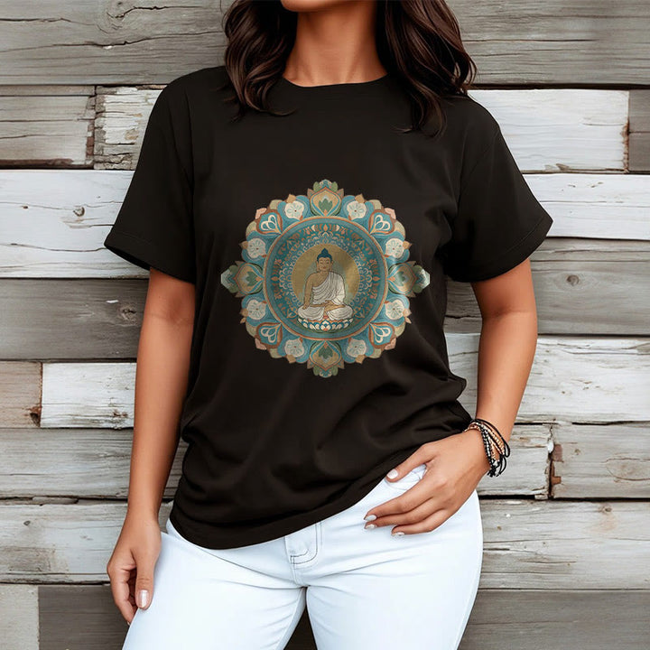 Maglietta Buddha Stones Mandala Flower Buddha Tee - image 9