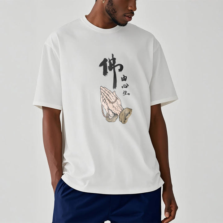 Maglietta Buddha Stones Prayering Tee - image 3