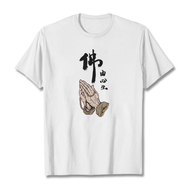 Maglietta Buddha Stones Prayering Tee - Bianco - 2XL - image 1