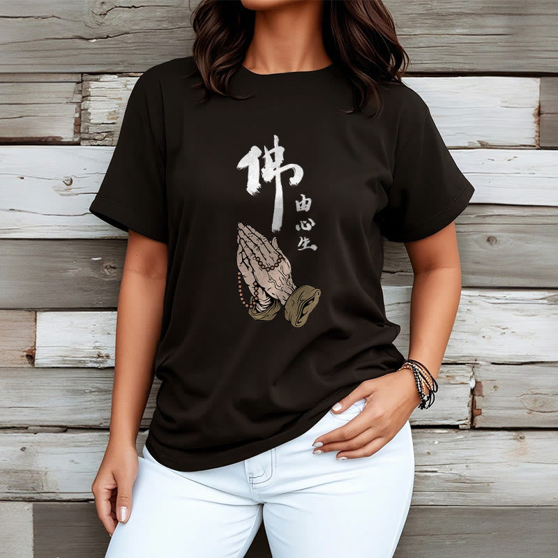 Maglietta Buddha Stones Prayering Tee - image 5
