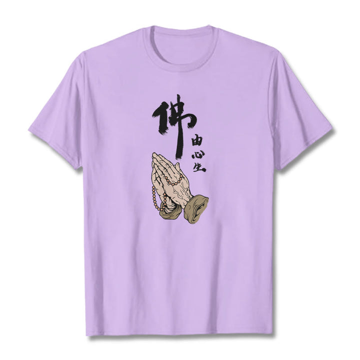 Maglietta Buddha Stones Prayering Tee - Prugna - 2XL - image 15