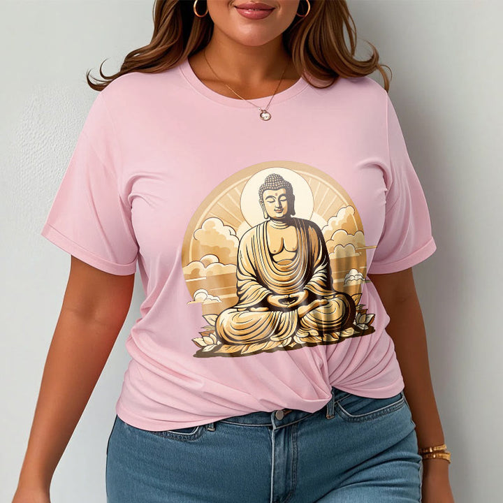 Maglietta Buddha Stones Sole Nuvole di buon auspicio Buddha Tee - image 13