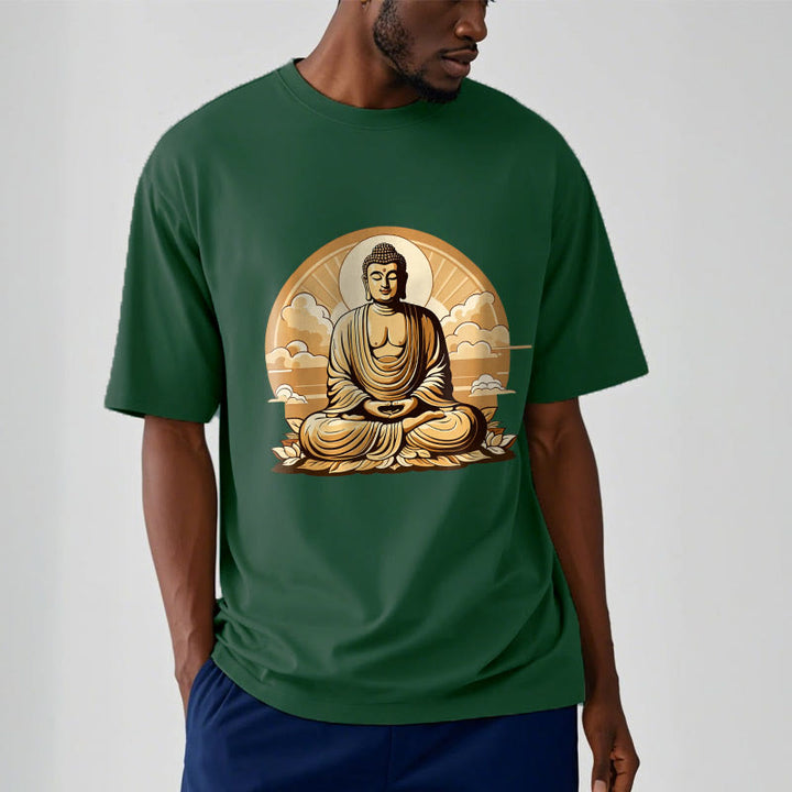 Maglietta Buddha Stones Sole Nuvole di buon auspicio Buddha Tee - image 11