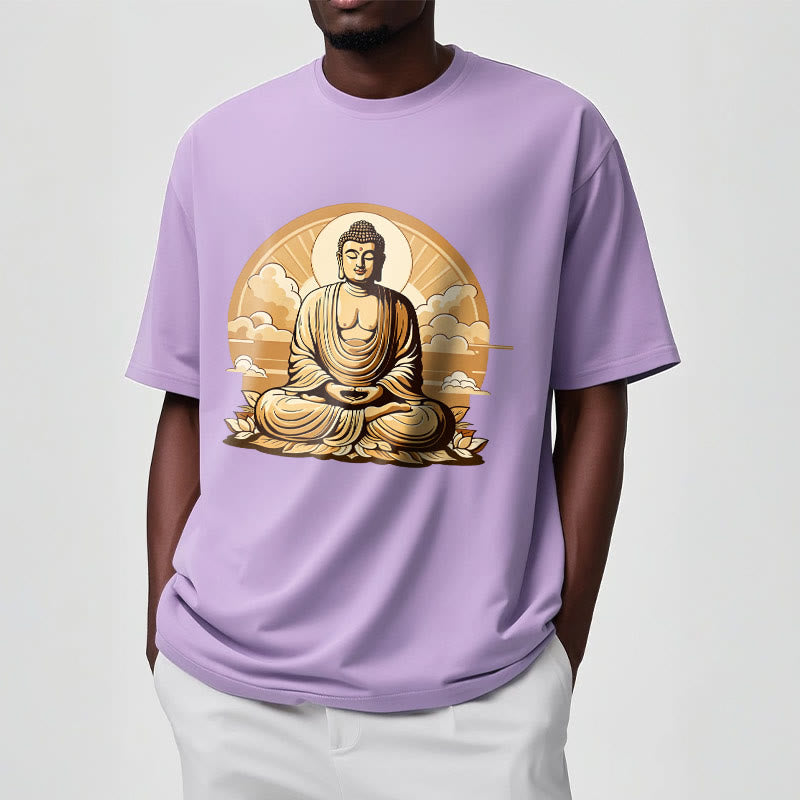 Maglietta Buddha Stones Sole Nuvole di buon auspicio Buddha Tee - image 17