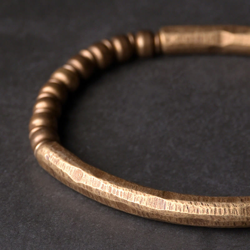Bracciale semplice Buddha Stones Rame Ottone Equilibrio Ricchezza - image 3