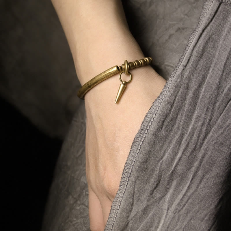 Bracciale semplice Buddha Stones Rame Ottone Equilibrio Ricchezza - image 4