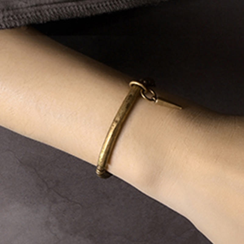 Bracciale semplice Buddha Stones Rame Ottone Equilibrio Ricchezza - image 5